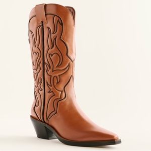 Reformation Olive Western Boot | Nutmeg | Size 7.5